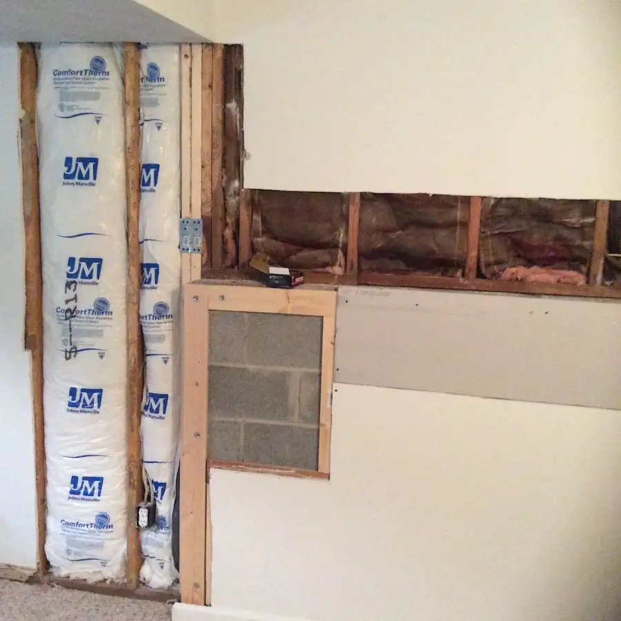 Wall insulation replacement during Contents Cleaning & Restoration in Plaquemine